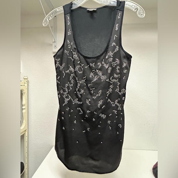 Express XS black glittery tank top - Picture 1 of 7